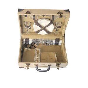 Picnic & Beyond Picnic Basket with Place Setting for 4.